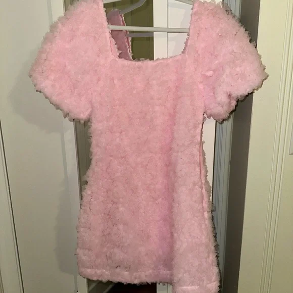 Hyacinth House Pink Textured Cora Mini Dress - Picture 4 of 4